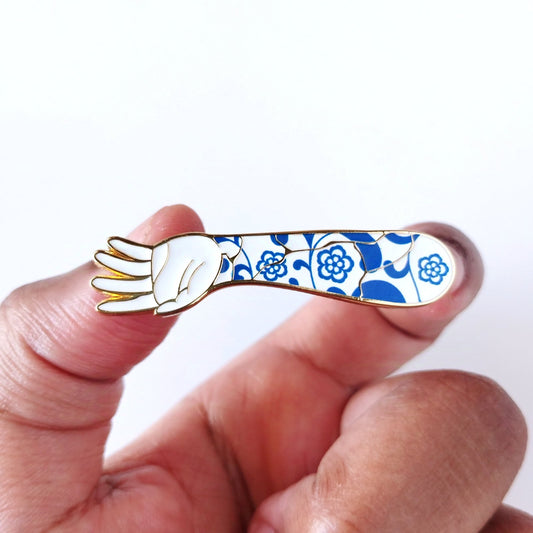 kintsugi kid enamel pin