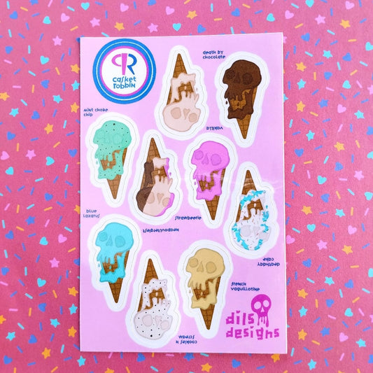 ice scream sticker sheet