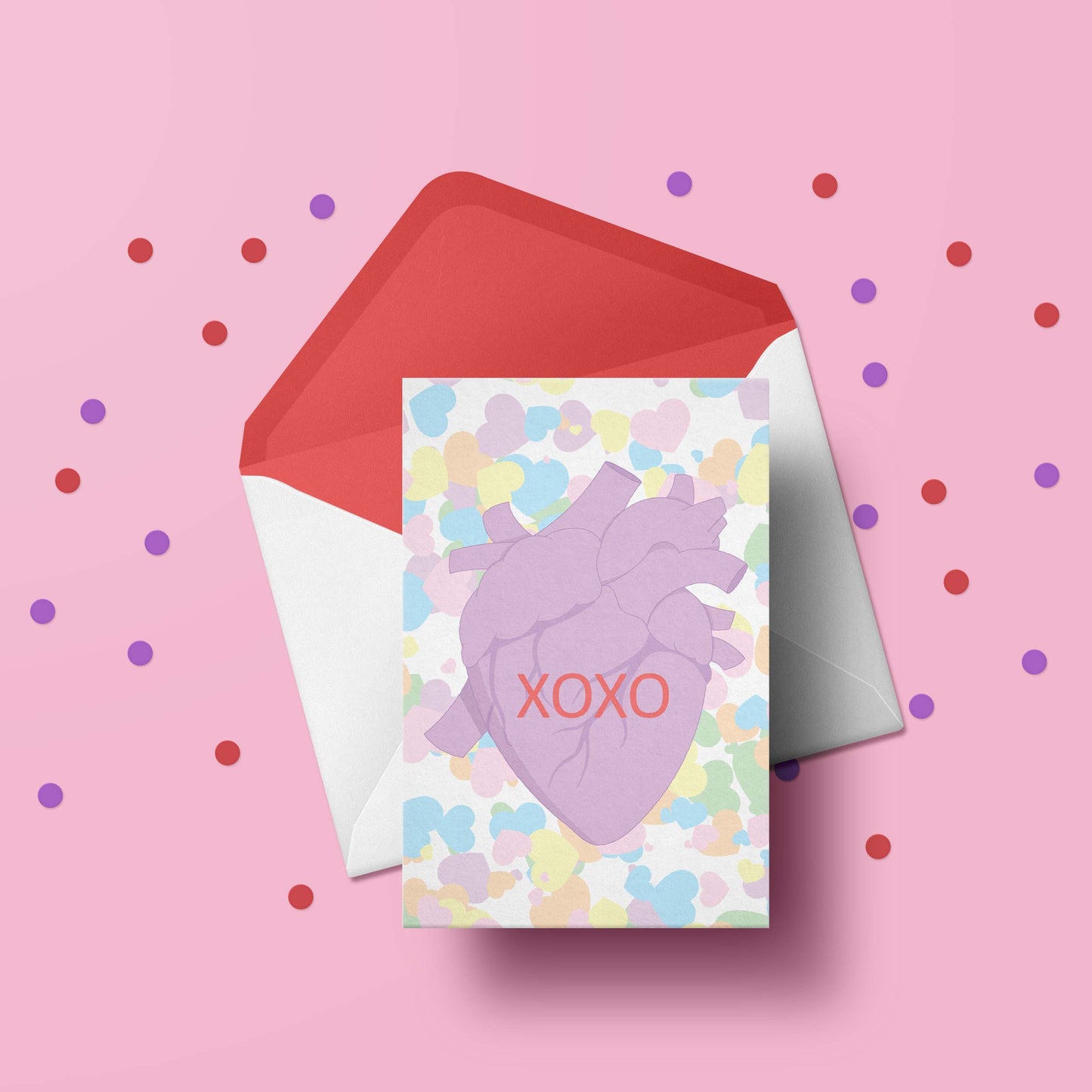 anatomical conversation heart valentine's card bundle