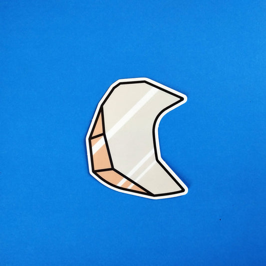 glass moon vinyl sticker