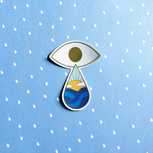 cry me an ocean vinyl sticker