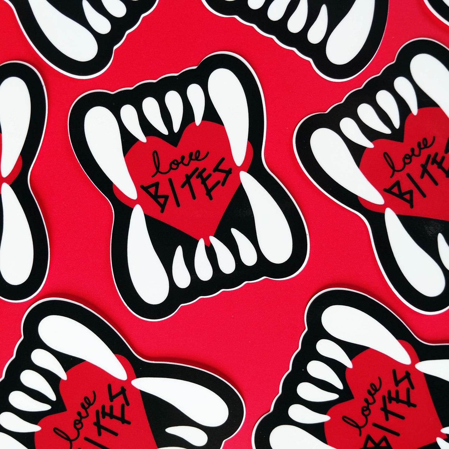 love bites vinyl sticker