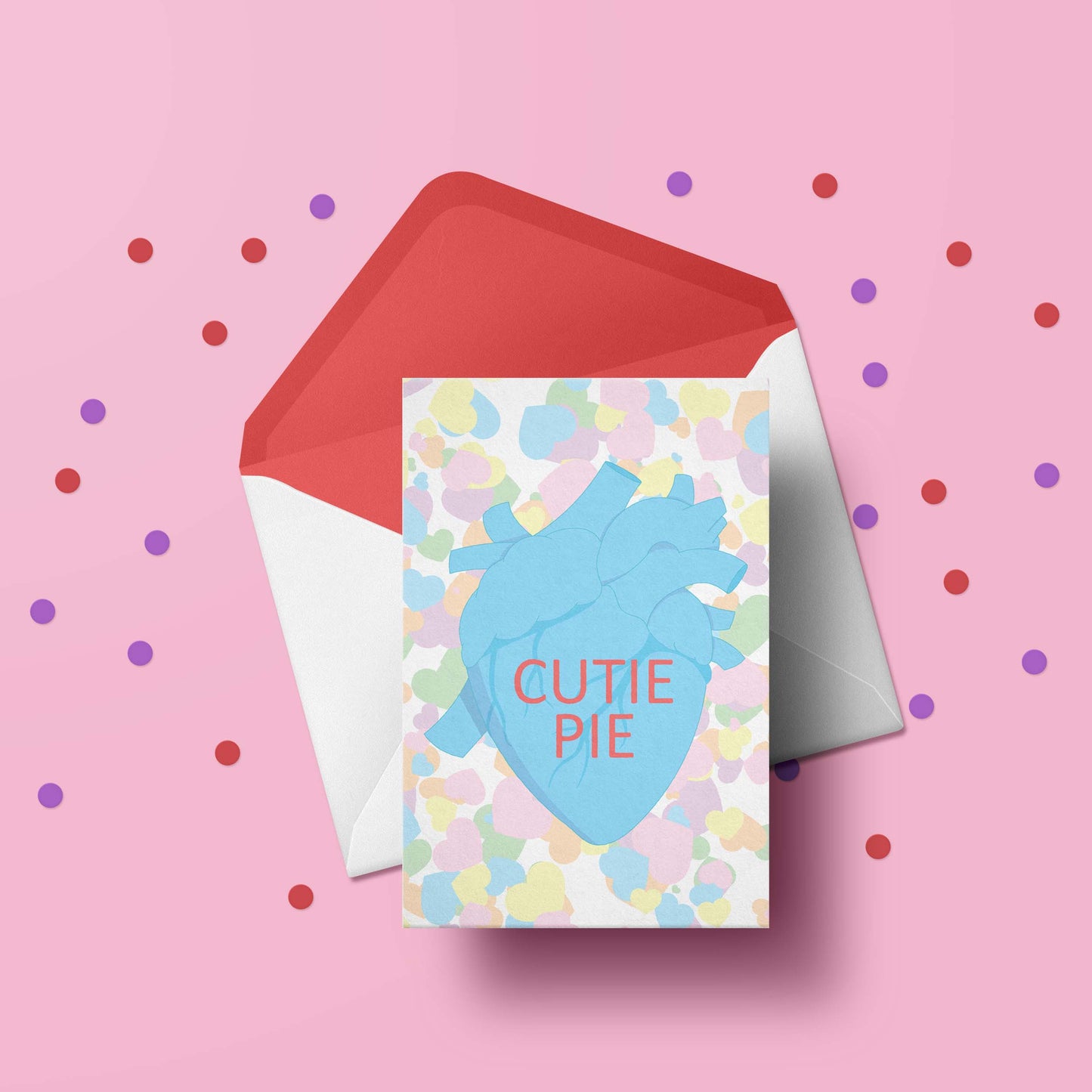 anatomical conversation heart valentine's card bundle