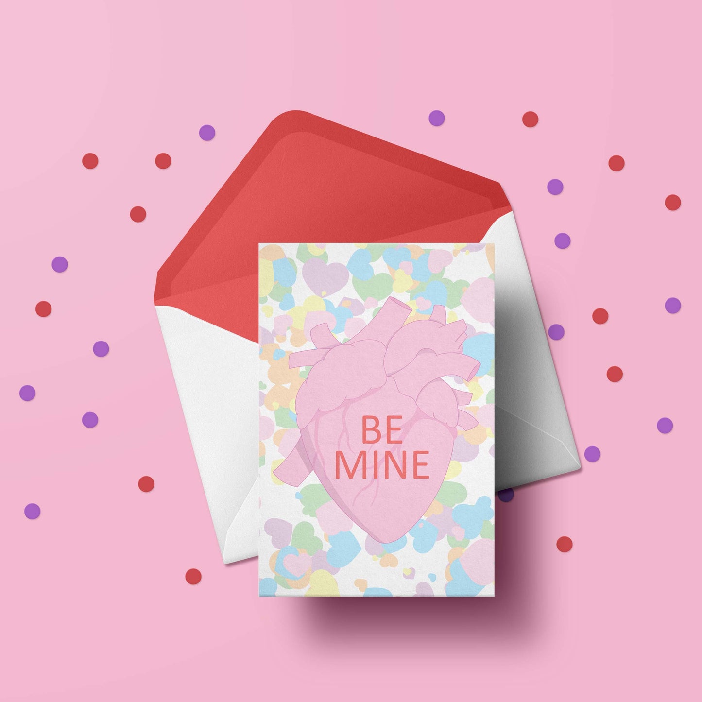 anatomical conversation heart valentine's card bundle