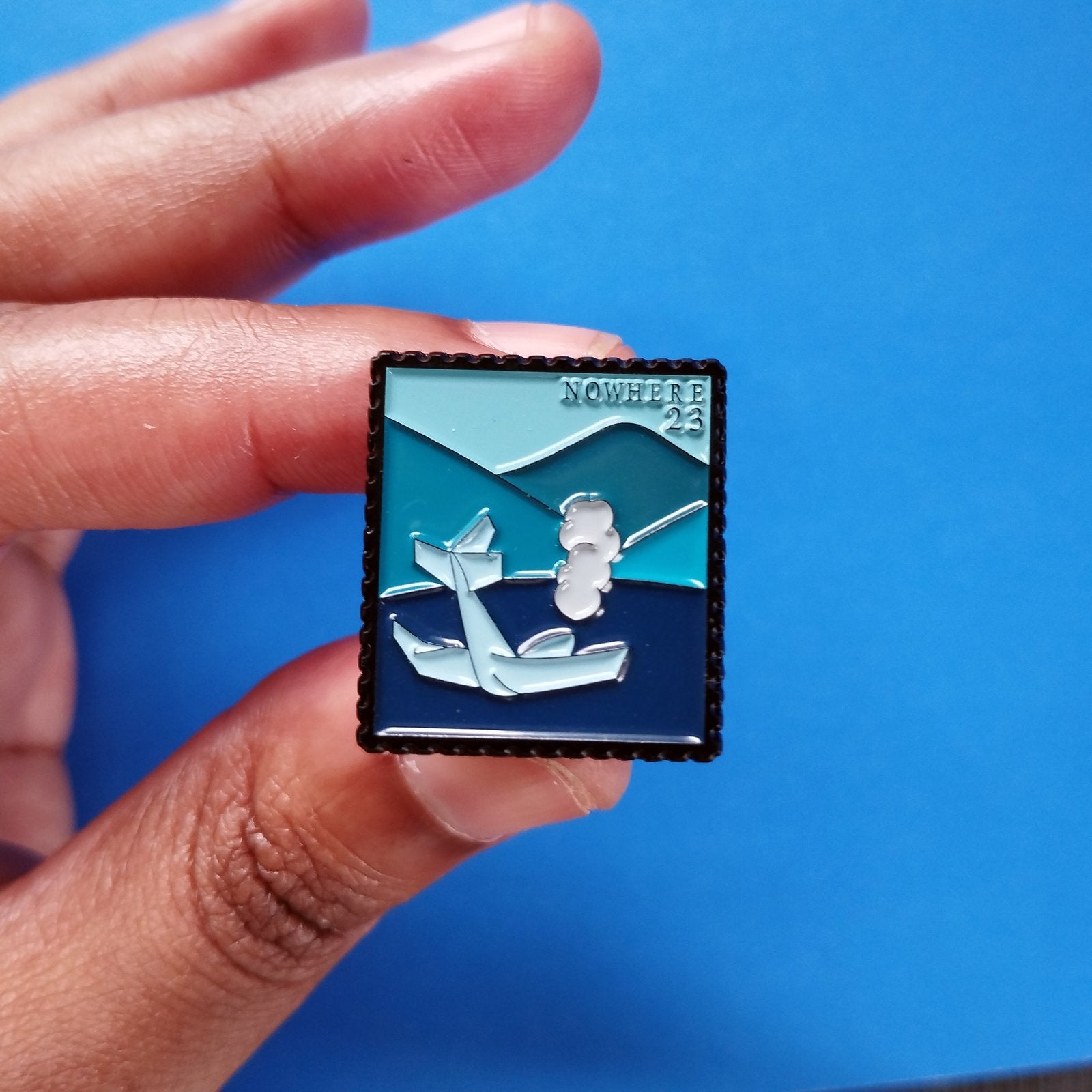 wish you were here enamel pin